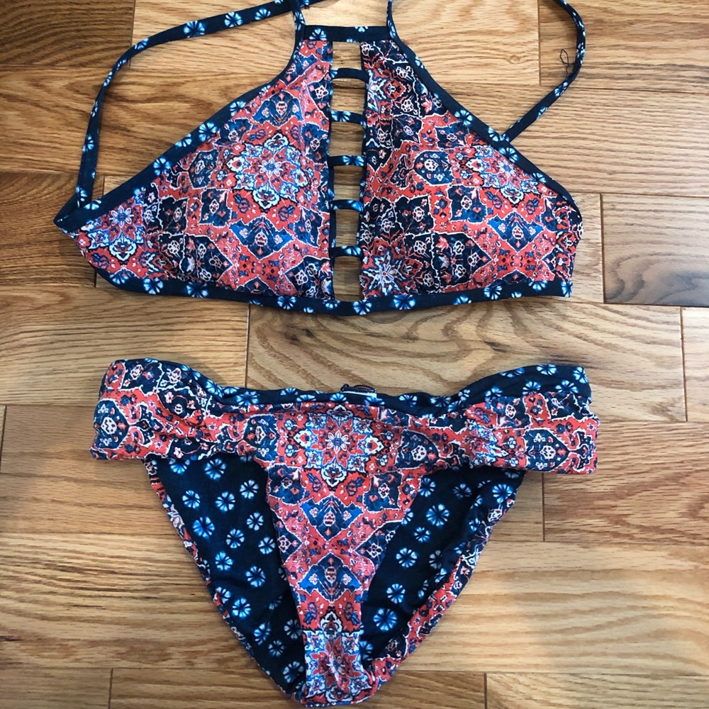 Lucky Brand Reversible Bikini Set